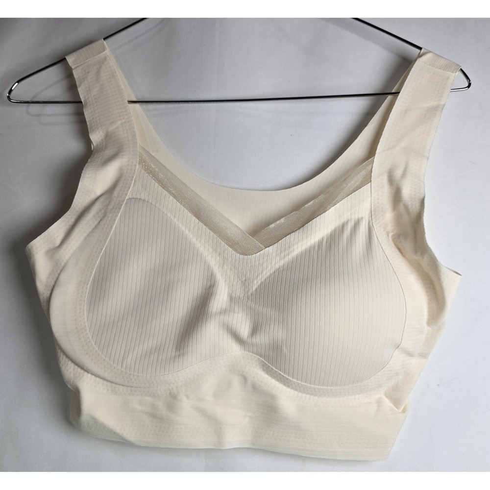 FreeBra Women's Cream Bralette Wireless Seamless Pullover 2XL A-C